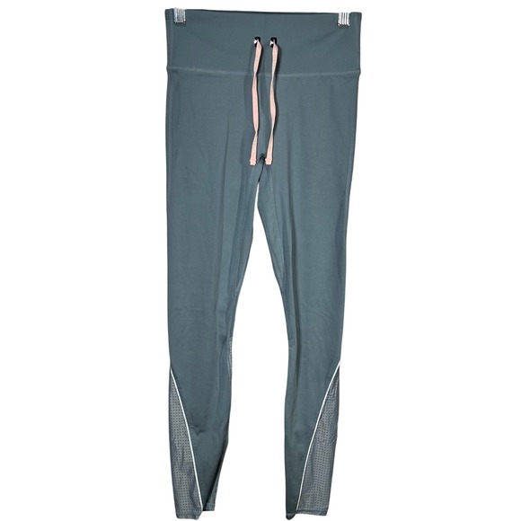 Fabletics Pants - Fabletics Womens Small Gray‎ High Waisted Workout Leggings Drawstring Activewear